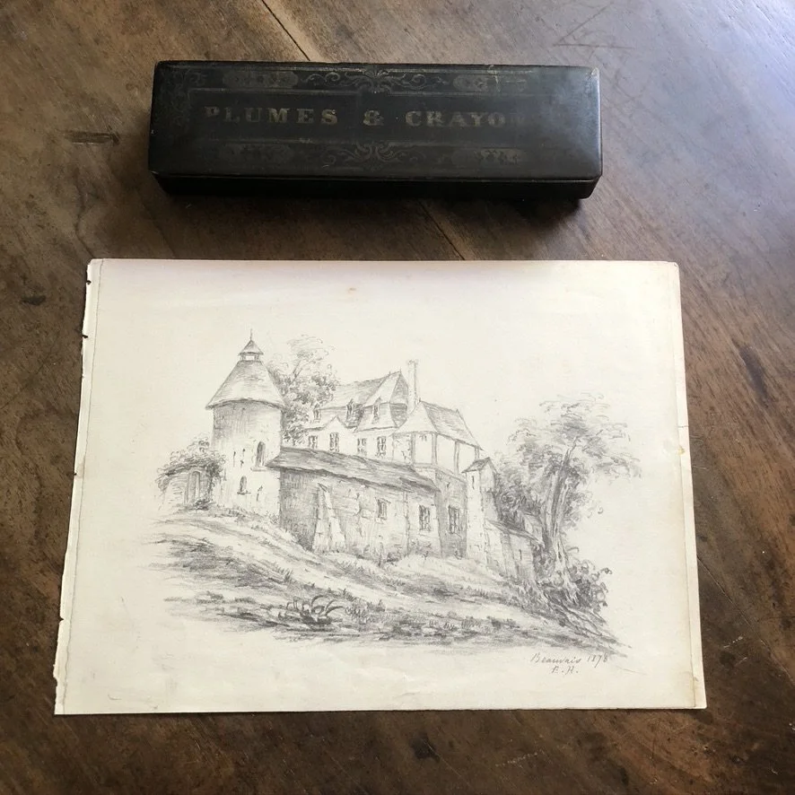 19th-Century French Drawing Loire Valley - 