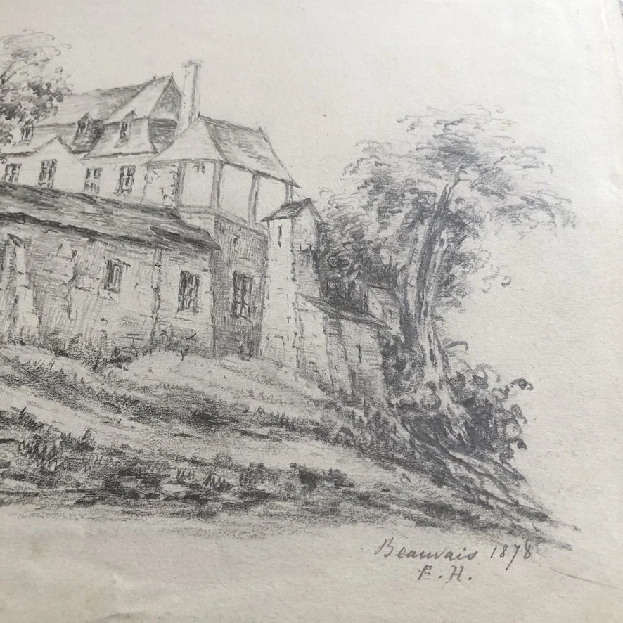 19th-Century French Drawing Loire Valley - 