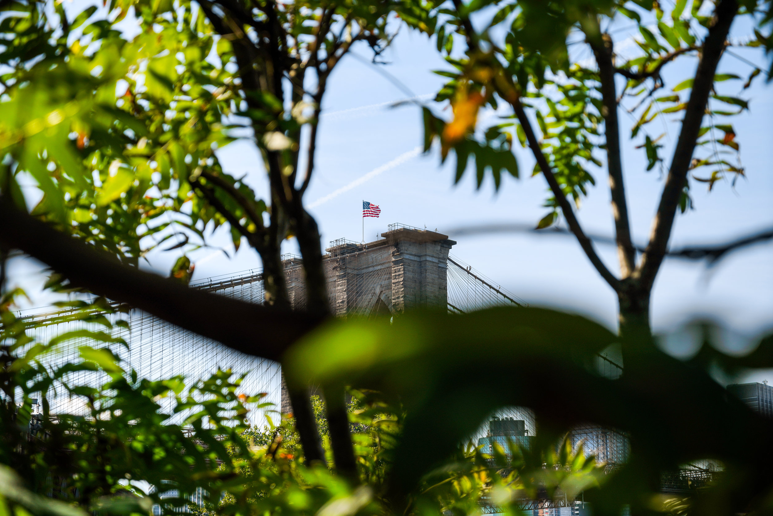 Brooklyn Bridge, Flag Flying