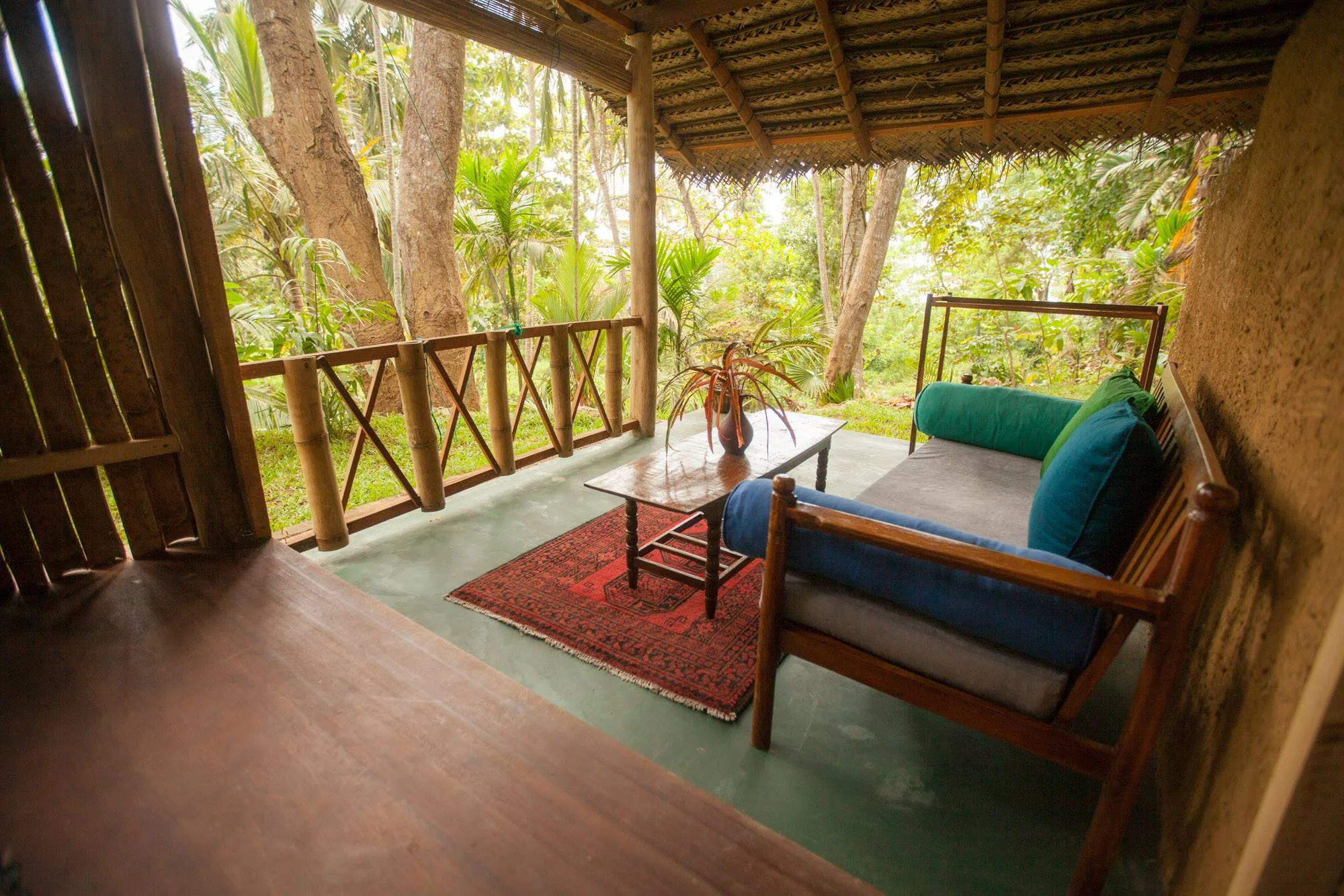Yoga Explorers yoga retreat in Sri Lanka. Bamboo hut