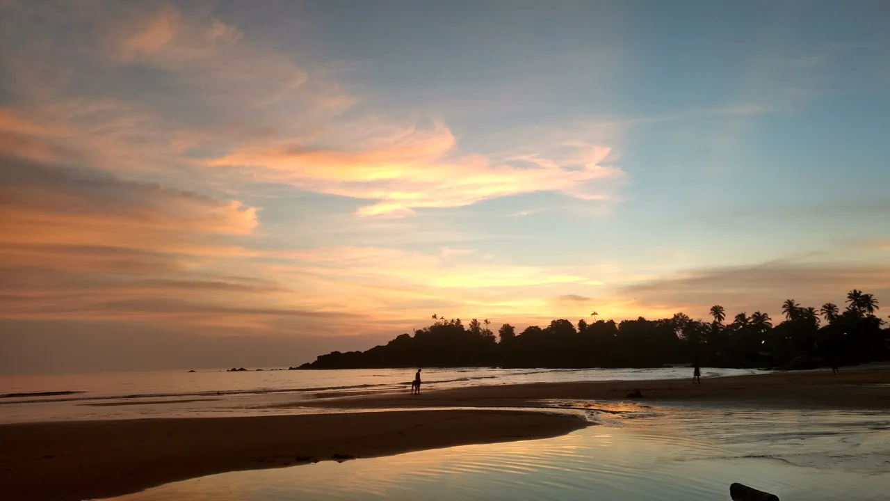 Yoga Explorers yoga retreat in South Goa - stunning beach setting