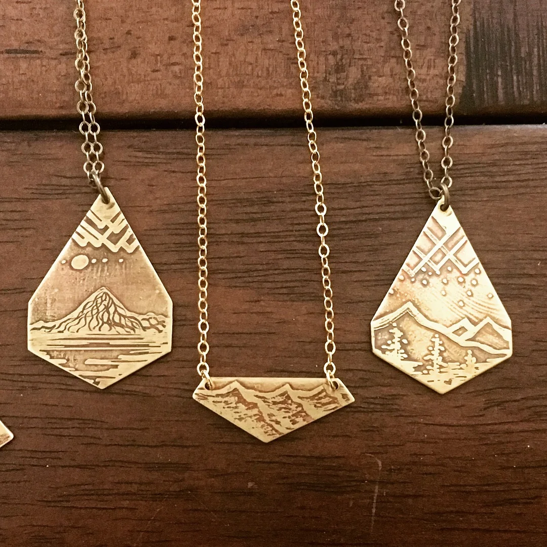 Art Deco Shaped Necklaces