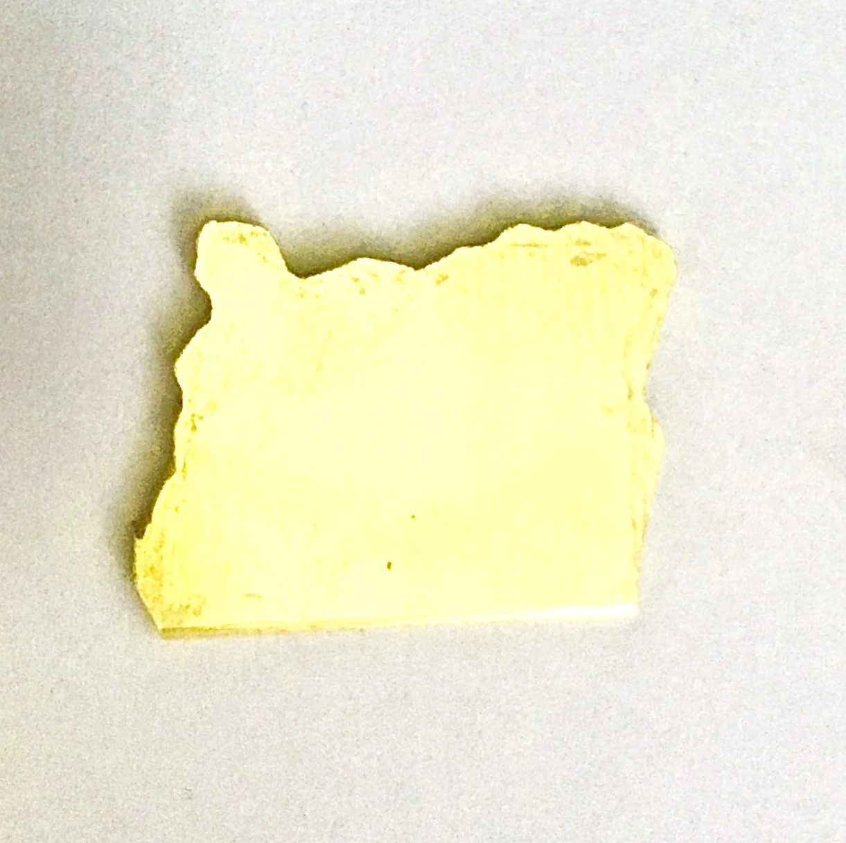 Handcut State of Oregon Custom Necklace Pendant