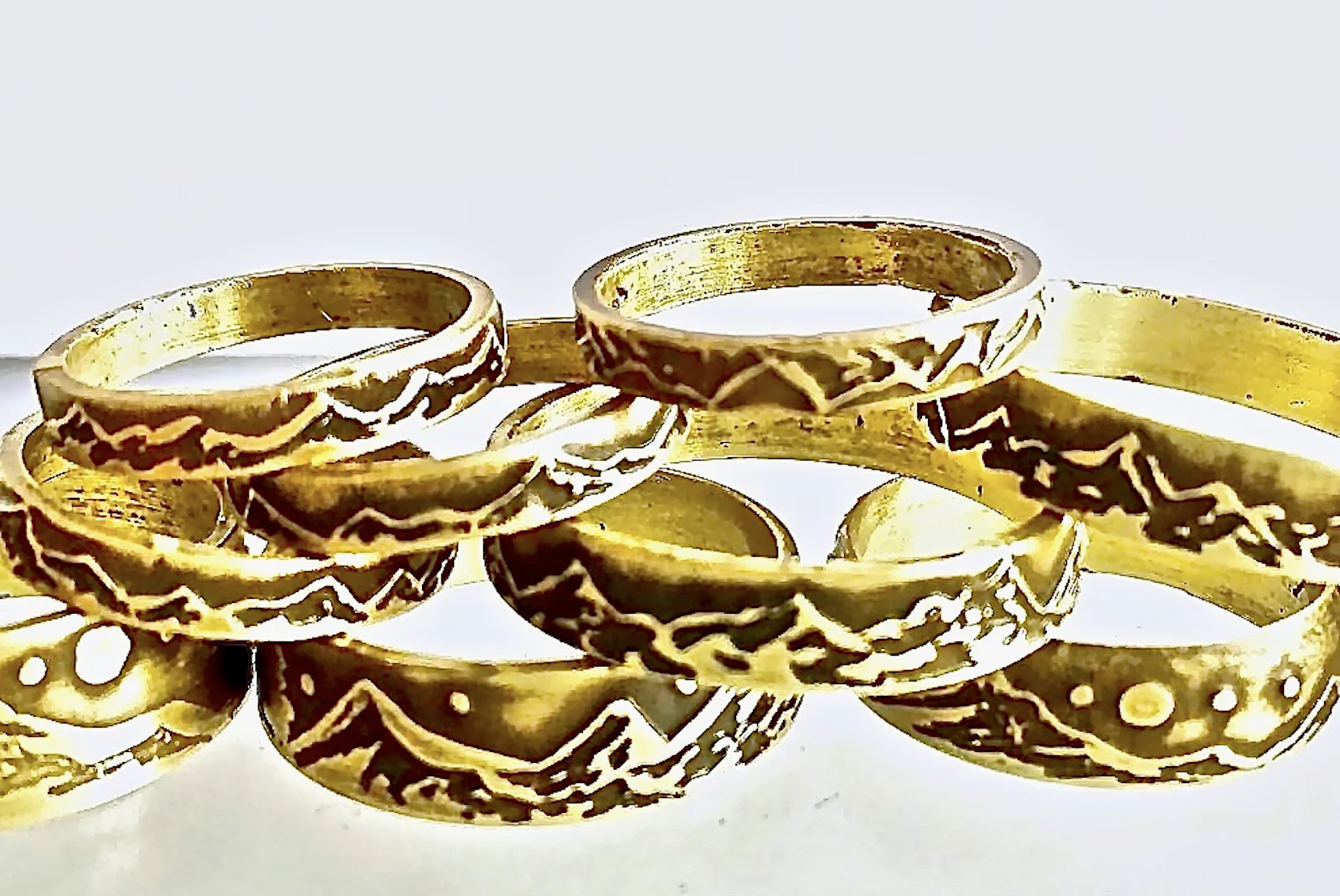 PakHye Goods Handmade Jewelry — Mountain Range Rings