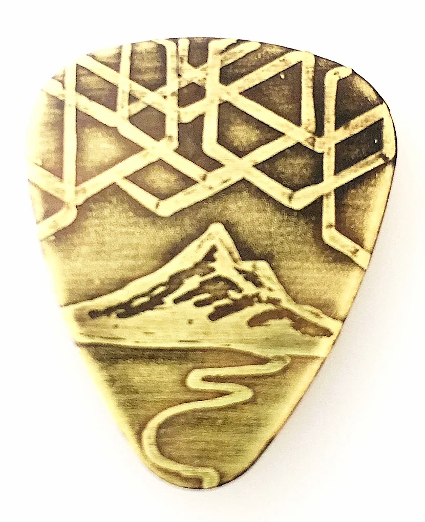 Artisan Made Handcrafted, Acid Etched, Guitar Pick | PakHye Goods
