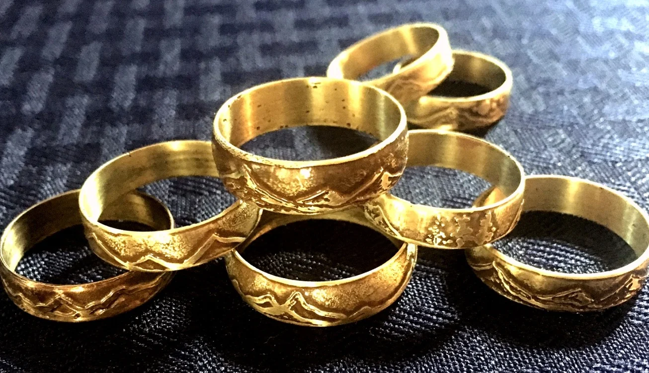 Handmade Mountain Range Rings
