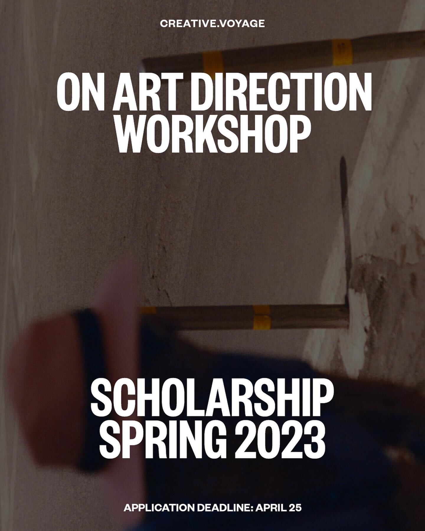 The deadline for the C.V Scholarship for On Art Direction Spring 2023 is today, April 25, 2023 (Tuesday, Midnight PST). Apply via link in the bio or share with fellow creatives who would be good candidates 🙏