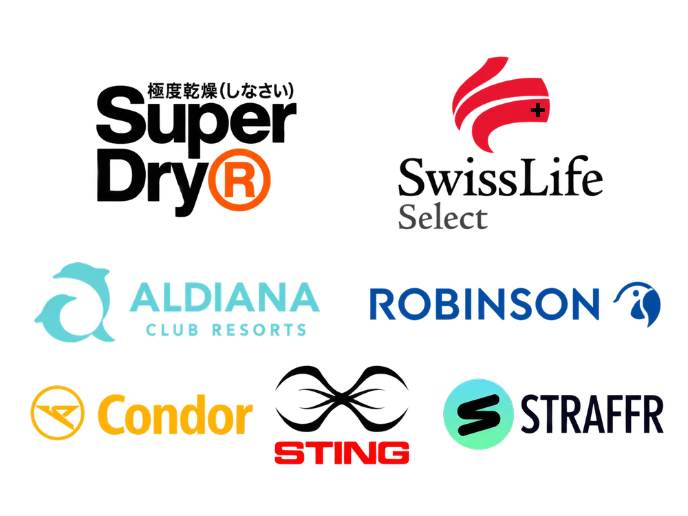 Partner: ROBINSON, ALDIANA, Condor, Swiss Life Select, Superdry, STING, STRAFFR
