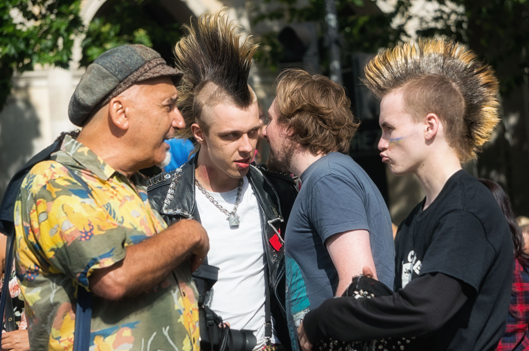 Punk in Trafalgar Square, london