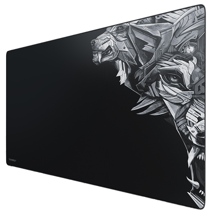 CSL - Tapis de souris XXL Gaming Titanwolf 900 x 400mm - Tapis de souris  XXL grand