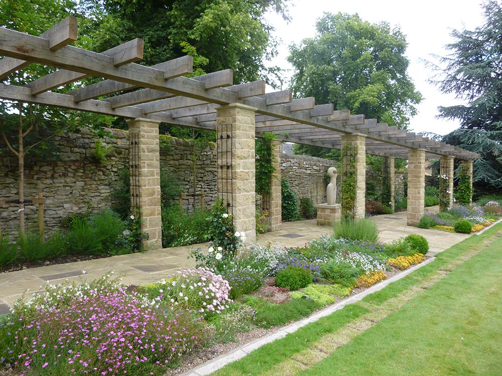 Country estate gardens to a large Vicarage, Pickering          