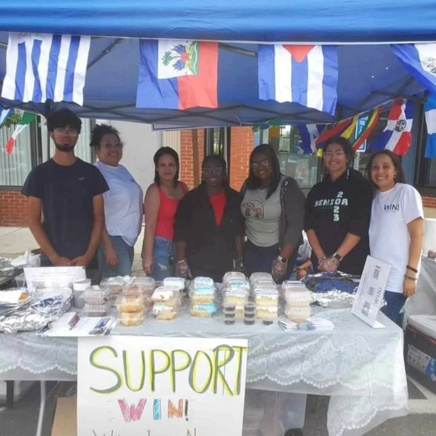 WIN is back at the annual Peabody International Festival, $ raised goes towards our fin. assistance fund.
We are in need for volunteers: 
1)dessert/drinks booth
2)Vendor booth (merchandise/literature)
3)New- Welcoming cafe: engage in conversation aro