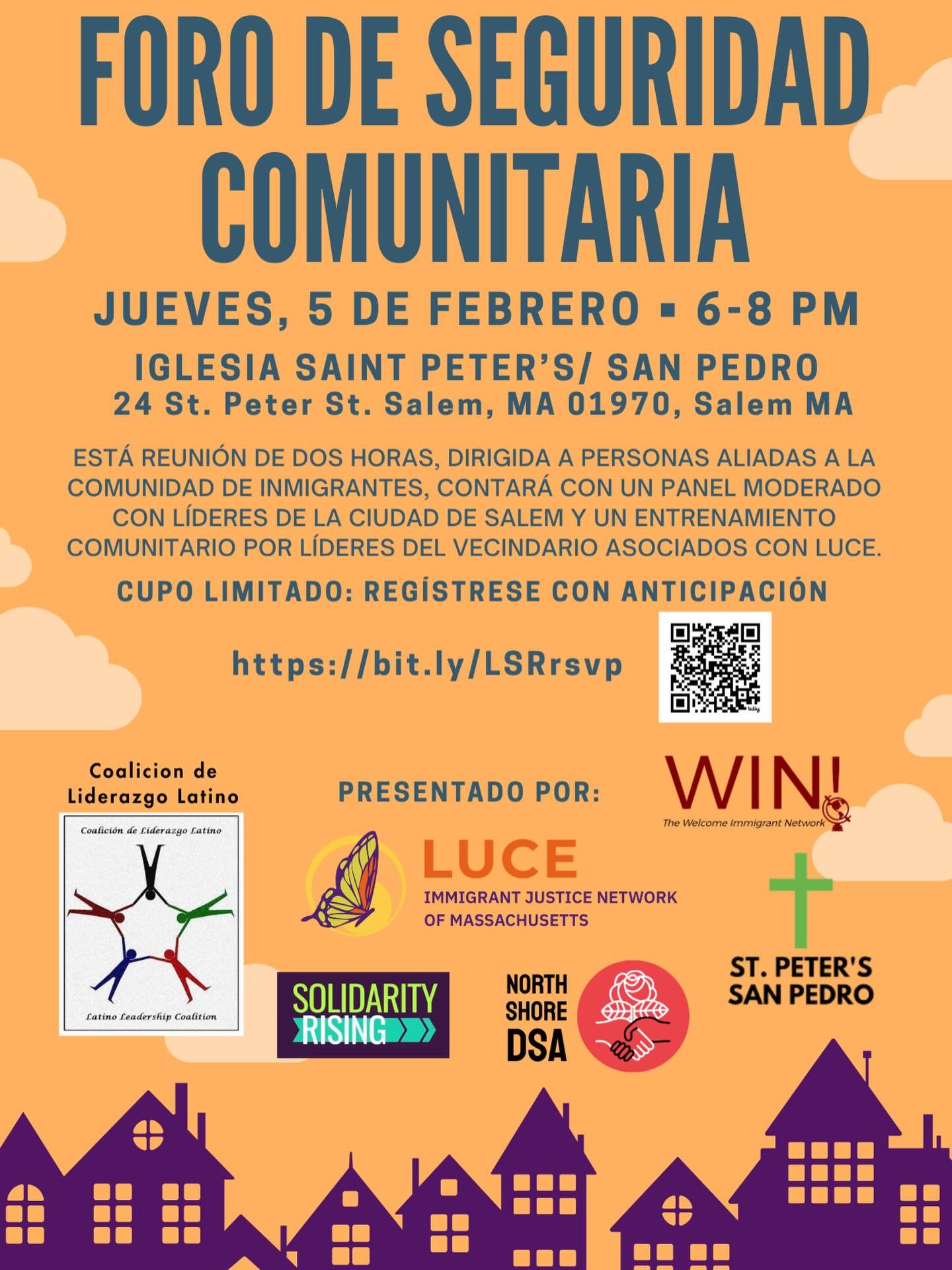 Queremos especialmente que integrantes y l&iacute;deres de la comunidad inmigrante tengan un lugar en esta conversaci&oacute;n.
Su experiencia, sus preguntas y sus perspectivas son importantes. Este espacio no es solo para escuchar informaci&oacute;n