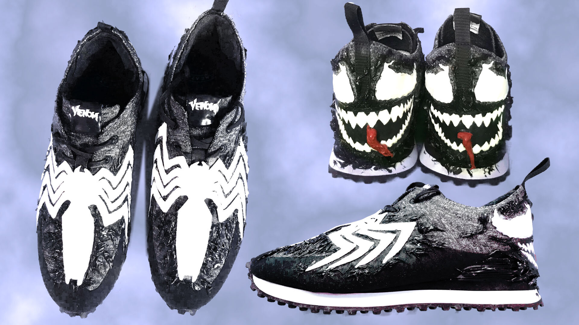 Custom Venom Symbiant Shoes