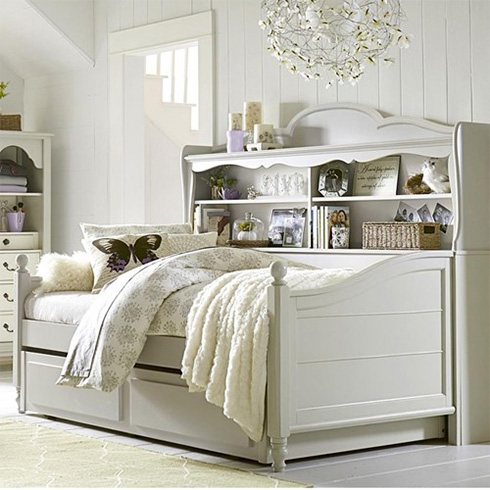 Small Space Solution Daybeds For Kids, White Twin Bookcase Daybed