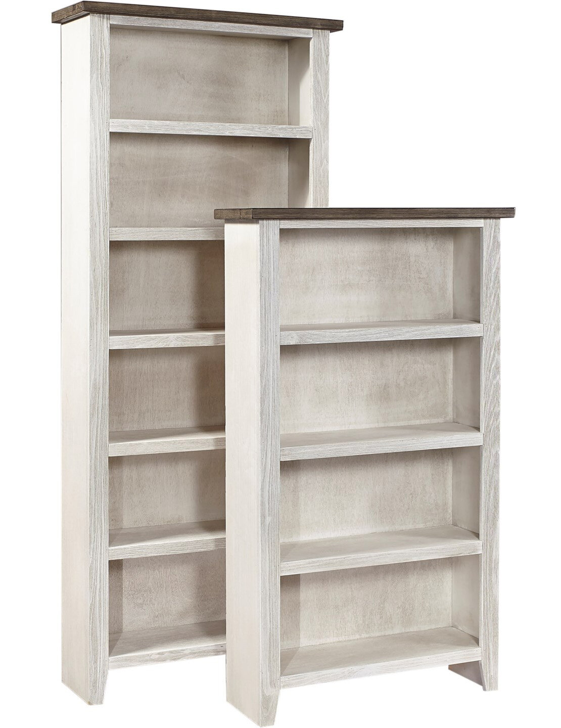 Rustic White Bookcase