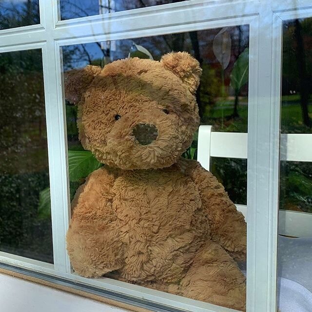 Is your neighborhood participating in a Bear Hunt? 🐻 Neighbors can participate by placing a bear in their window. During family walks, kids and parents can enjoy 'bear hunting' and get a little math practice by counting the bears.⁠⠀
⁠⠀
Here&rsquo;s 