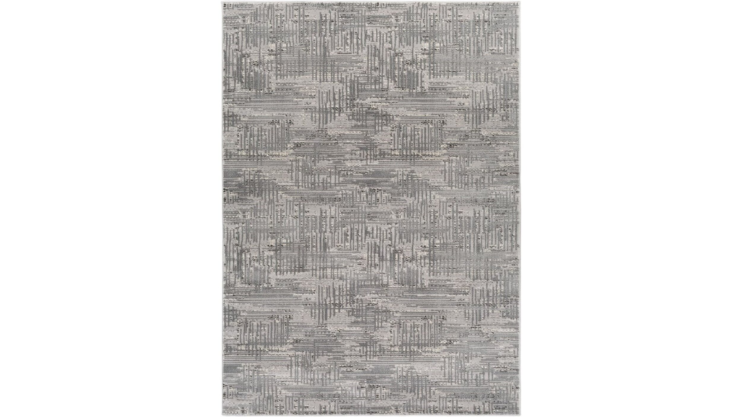 Gray Patterned Area Rug 
