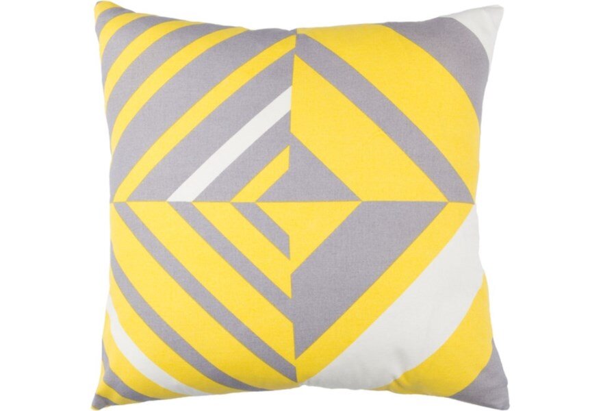 Yellow+ Gray Accent Pillow_Belfort Furniture