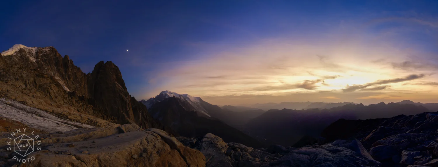 Aiguille Verte, Les Drus, Mont Blanc