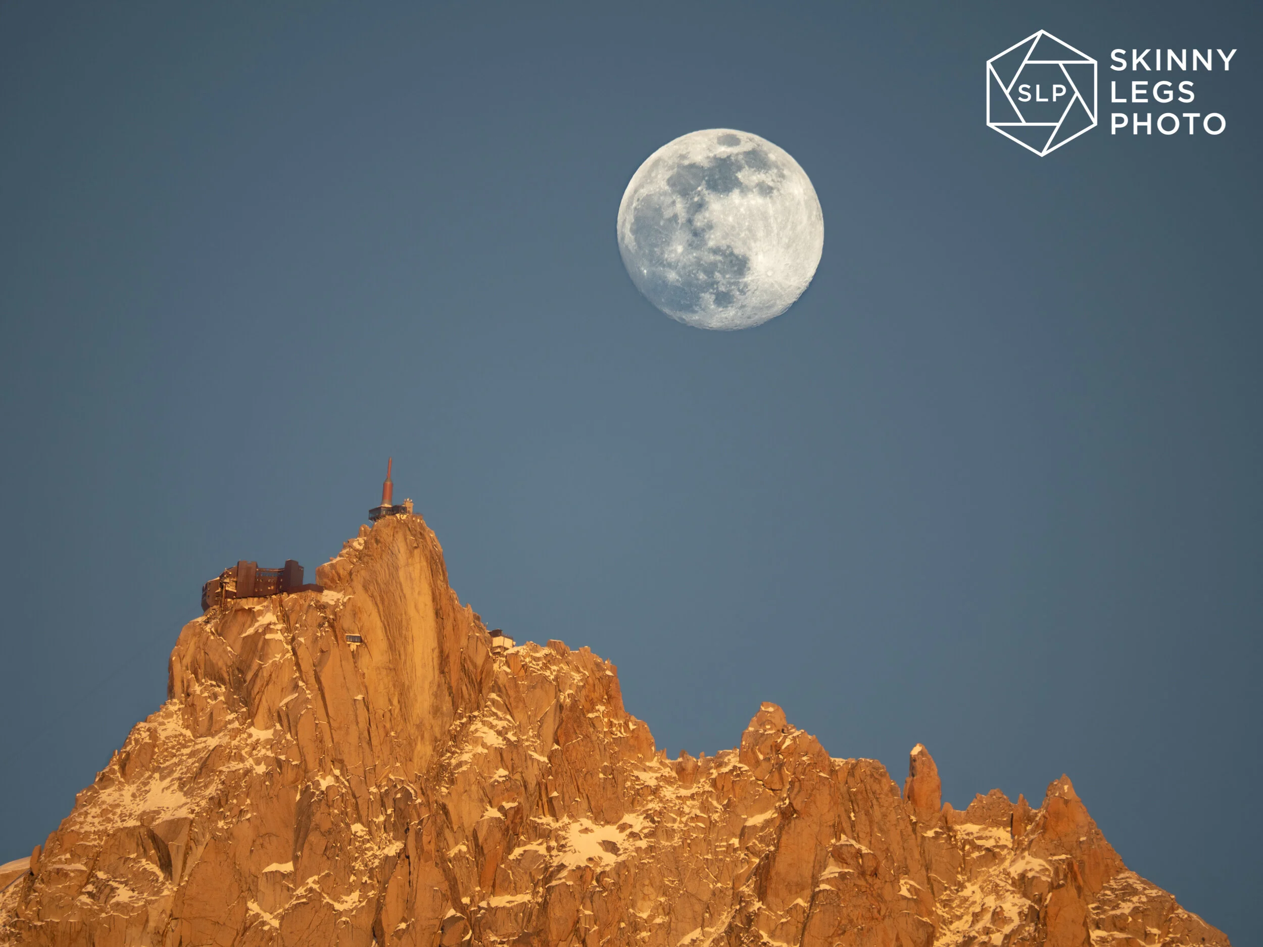Super Moon Over the Aiguille du Midi