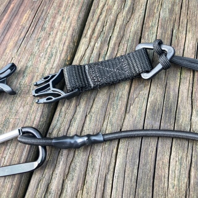 KAYAK CANOE Paddle Leash/Fishing Rod Leash with Retainer strap 