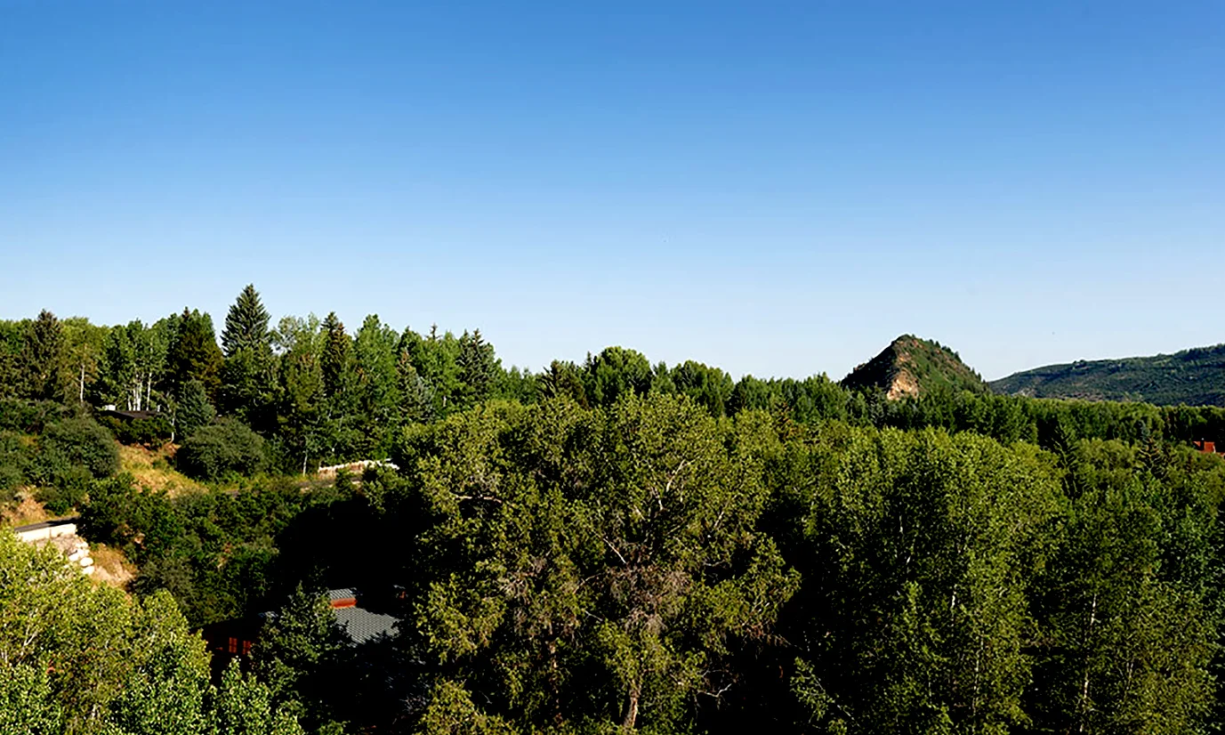 Red Butte view from terrace and great room 