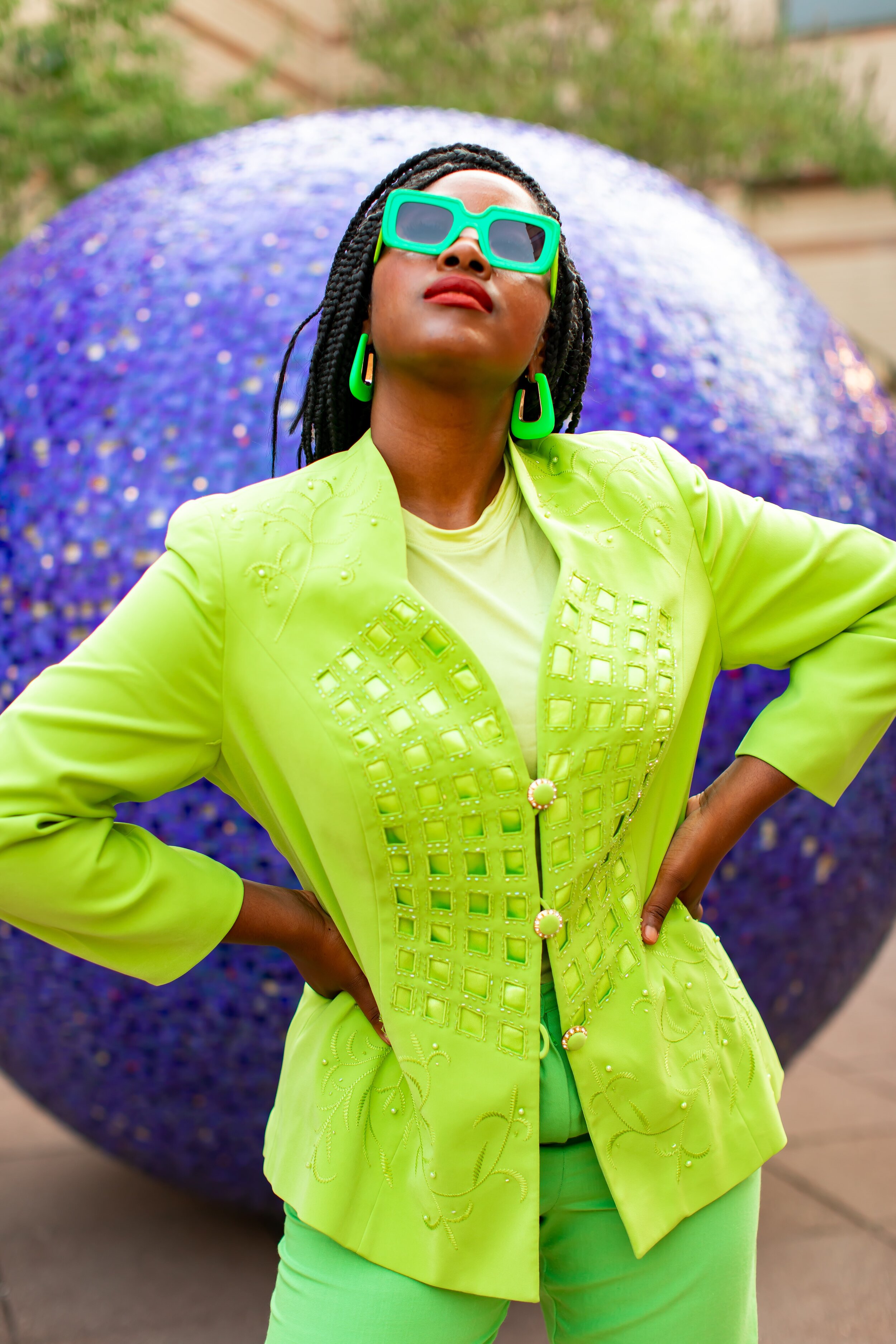 lime green blazer