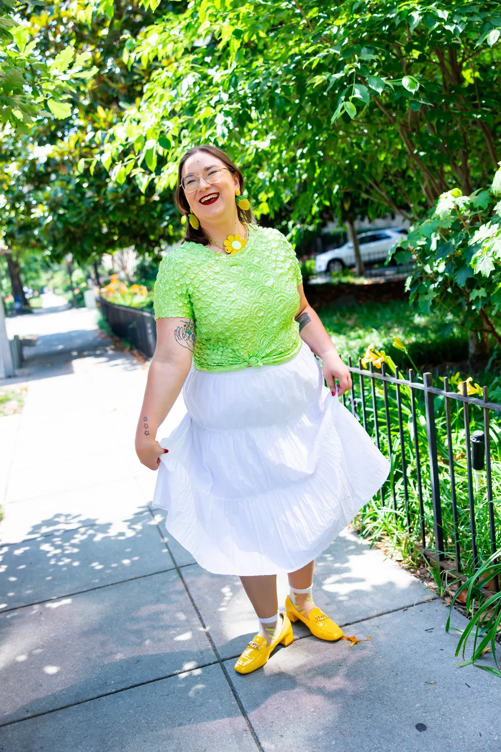 lime green dress pants Hallie Mini Dress in Lime – ELI