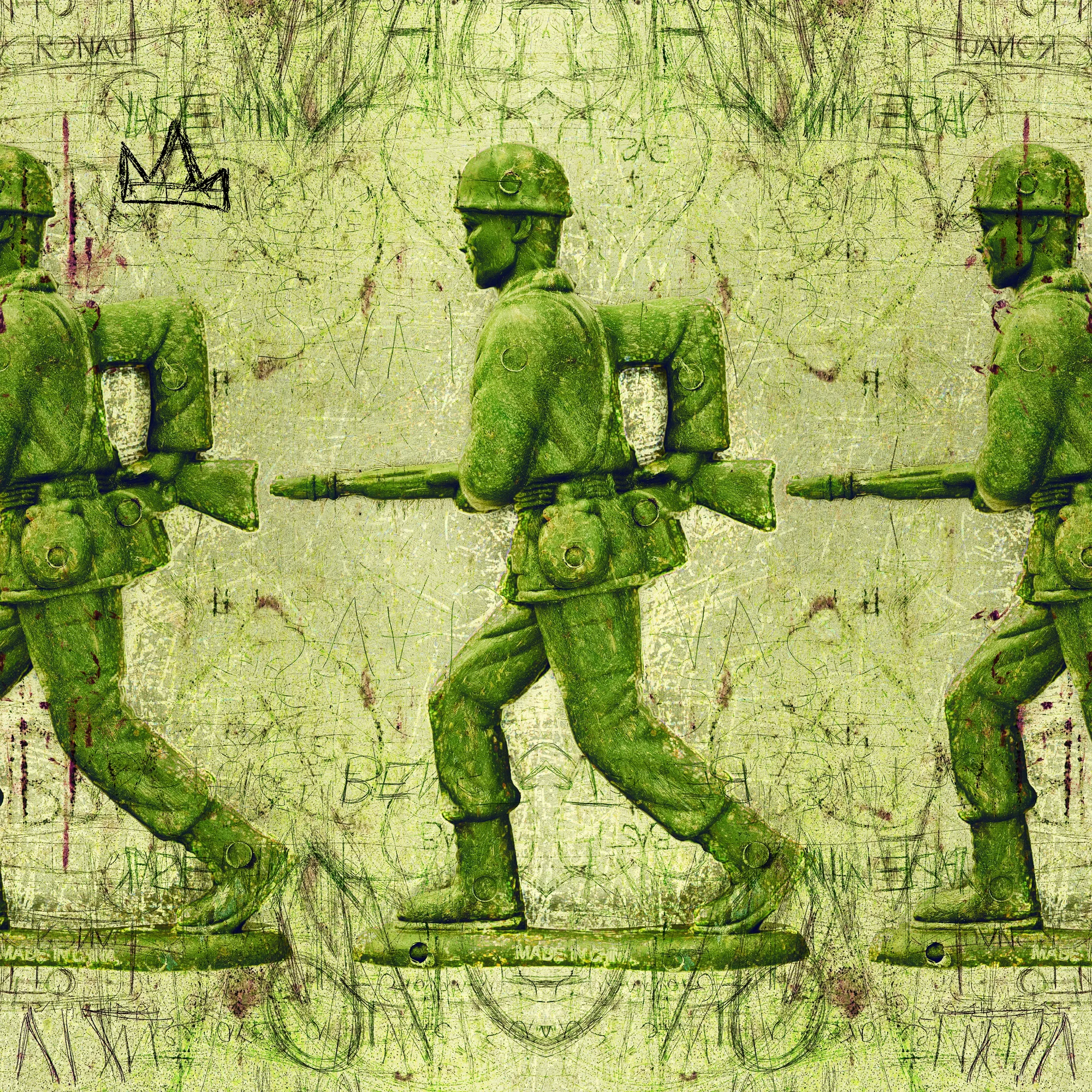 ARMY MAN MARCHING GREEN