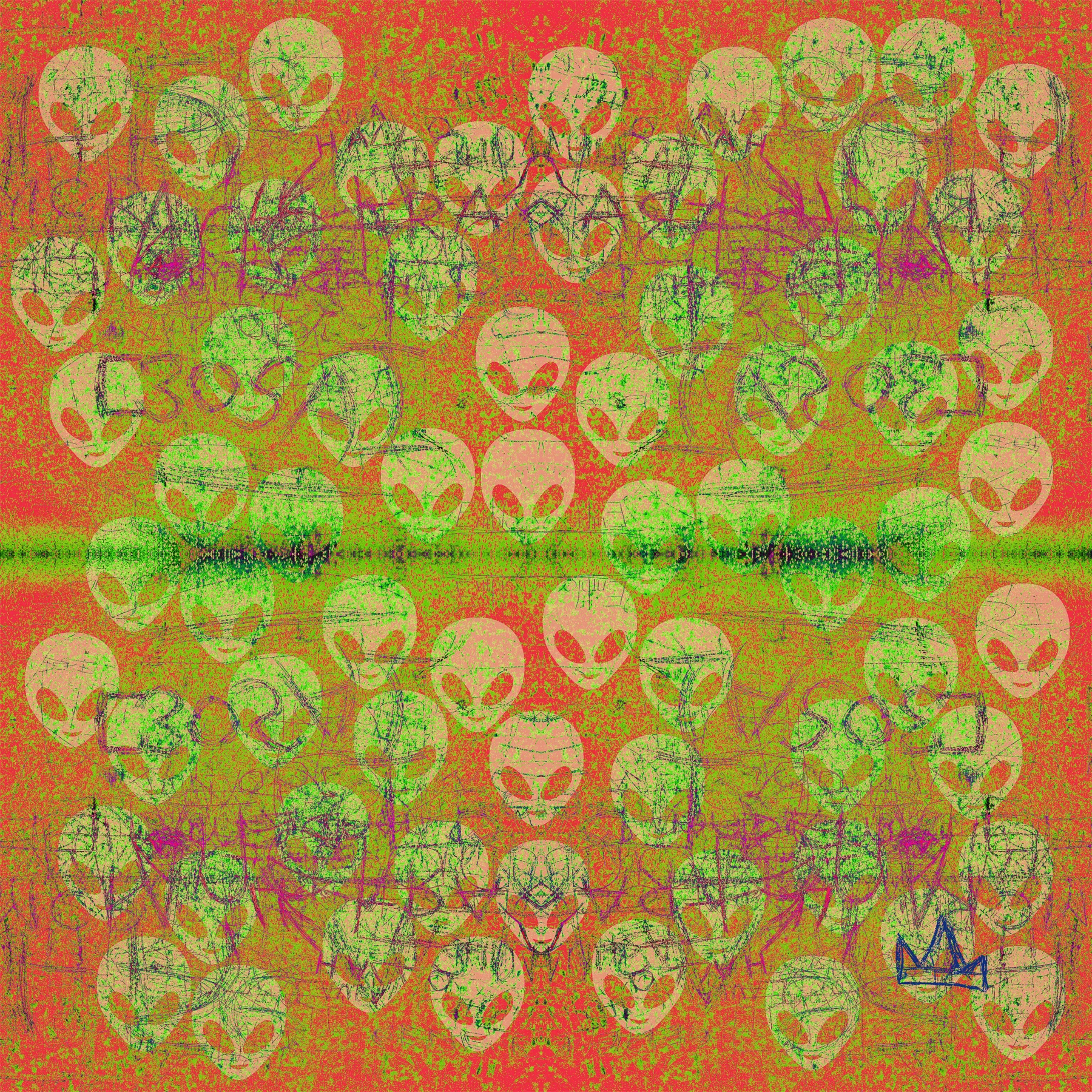 ALIEN HEADS ORANGE