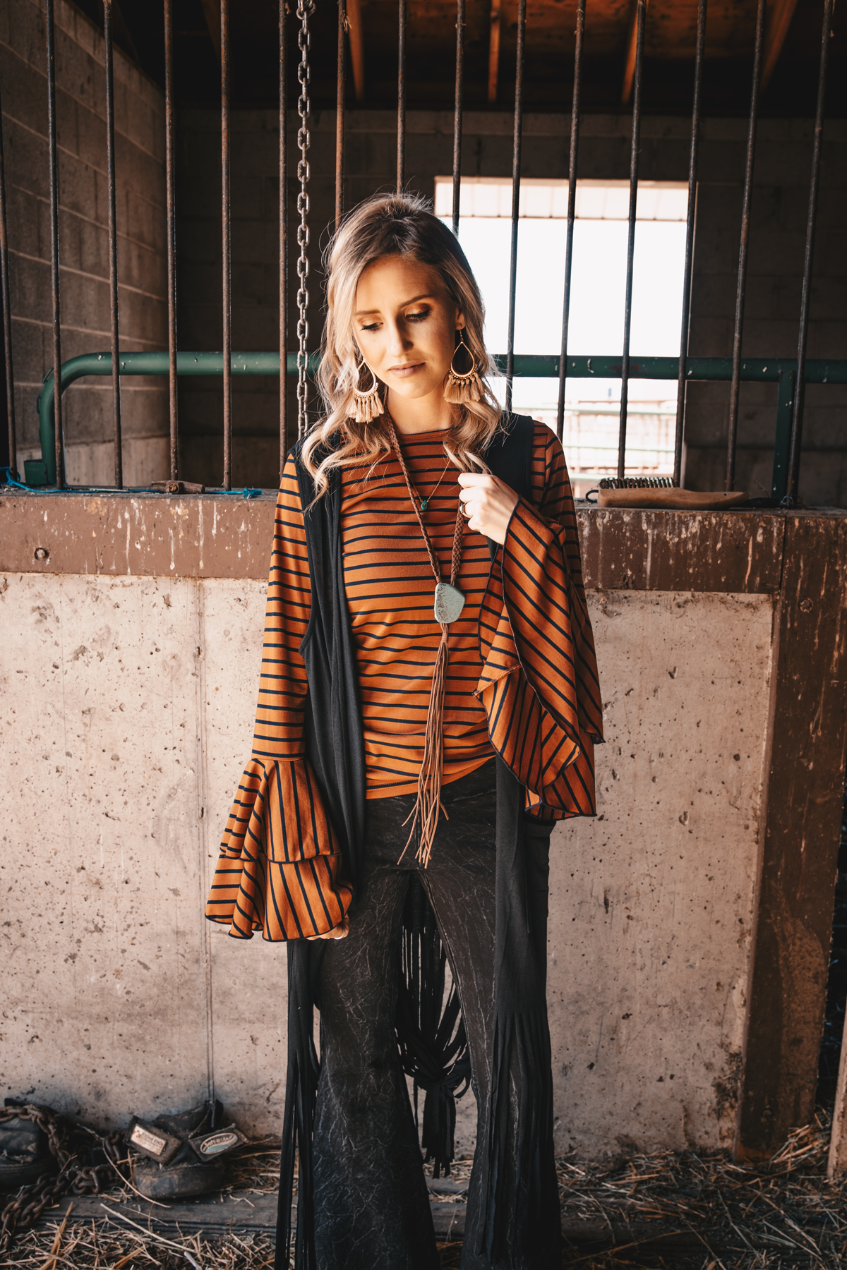 We are blown away by The Carrie Bells from Wild Rag Boutique #wildragboutique #bohowestern #western #cowgirlstyle #cowgirl #fashion