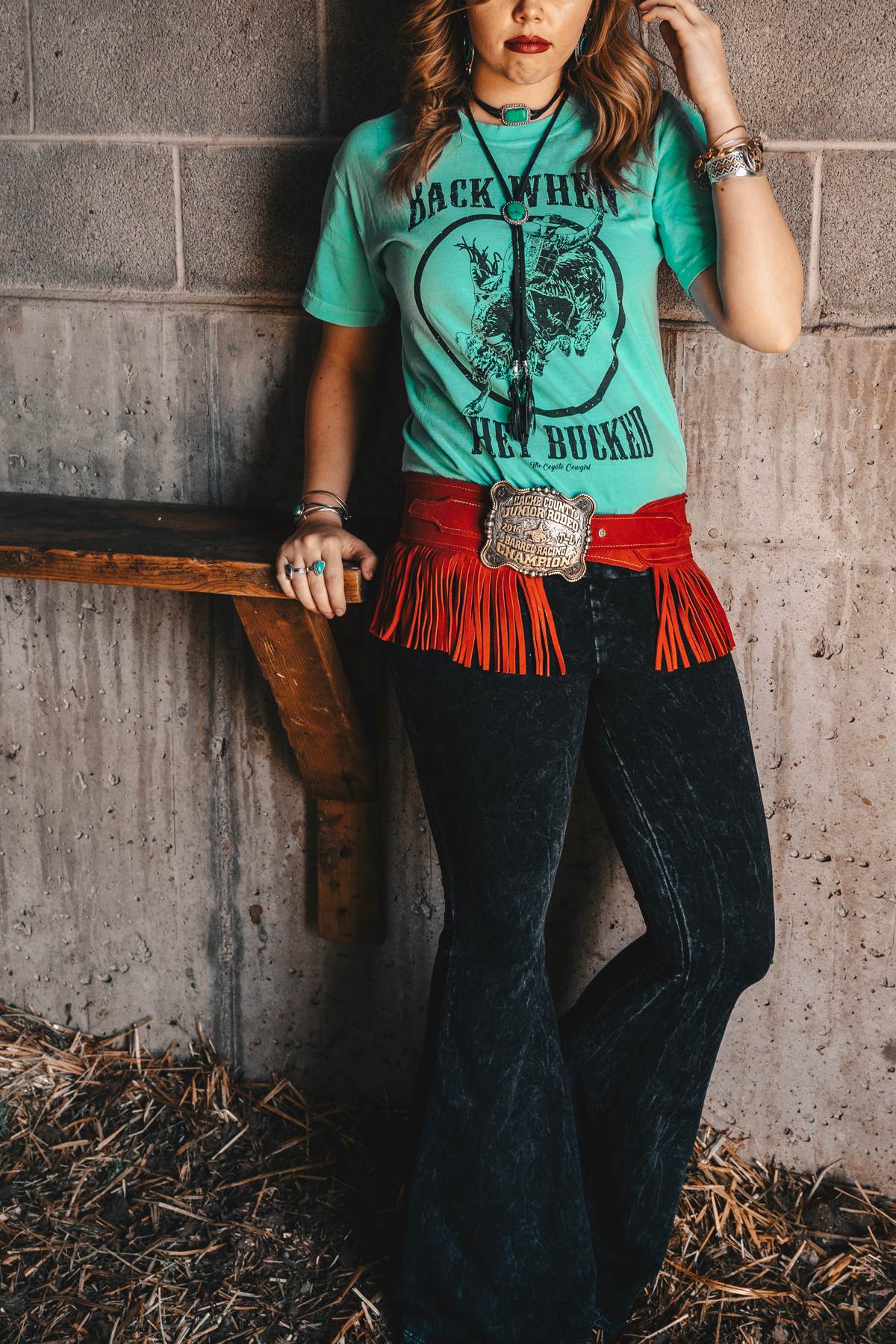 Some hearts, they just get all the right breaks. The Carrie Bells from Wild Rag Boutique #wildragboutique #bohowestern #western #cowgirlstyle #cowgirl #fashion