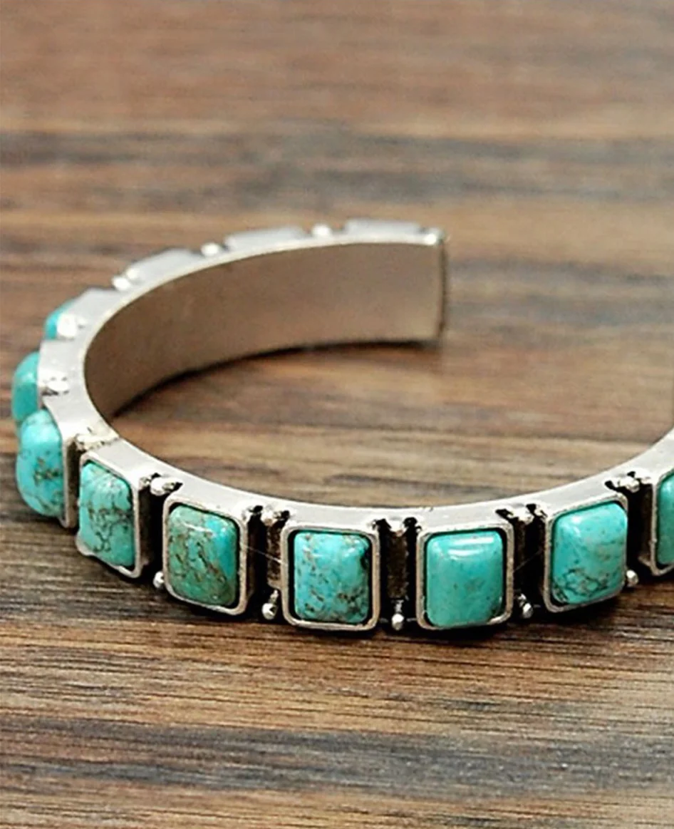 Close up of The Chippewa Cuff from Wild Rag Boutique. #wildragboutique #bohowestern #western #cowgirlstyle #cowgirl #fashion #style