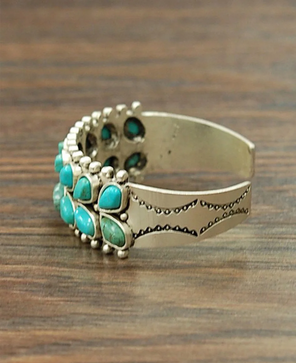 The Paiute Cuff from Wild Rag Boutique has beautiful antique silver detail work. #wildragboutique #bohowestern #western #cowgirlstyle #cowgirl #fashion #style