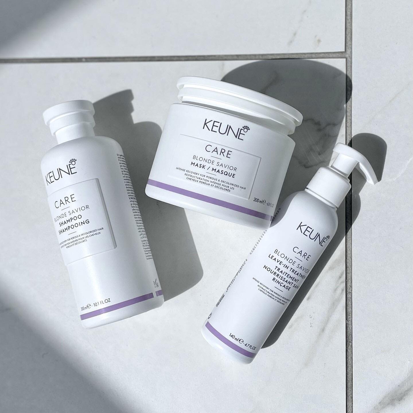 @keunenamerica Did you know our Blonde Savior is not just for blondes? ☝️

While Blonde Savior is formulated explicitly for decolorized hair, many hair types can experience the benefits of this range. If your hair has received any chemical treatment 