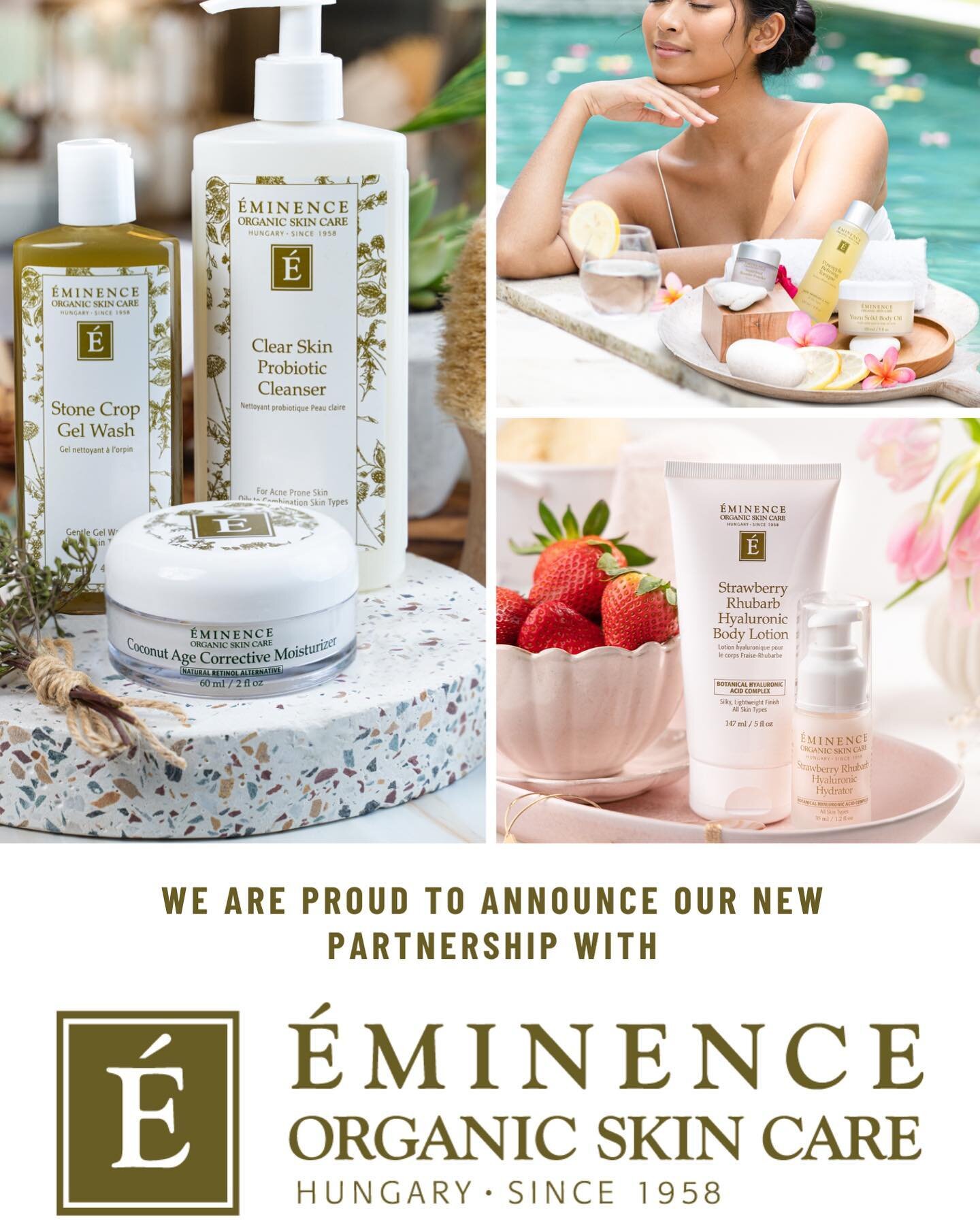 We are extremely proud to partner with this award-winning leader in the skincare industry 🌿

Eminence Organics is passionate about using the best natural, organic and Biodynamic&reg; ingredients to bring our Customers the healthiest and most effecti