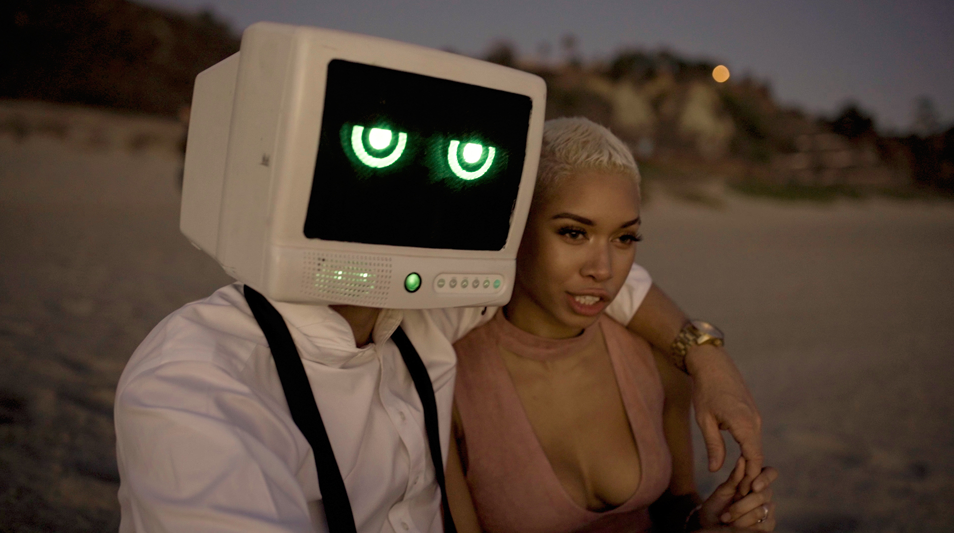 Robot DJ films music video in L.A.