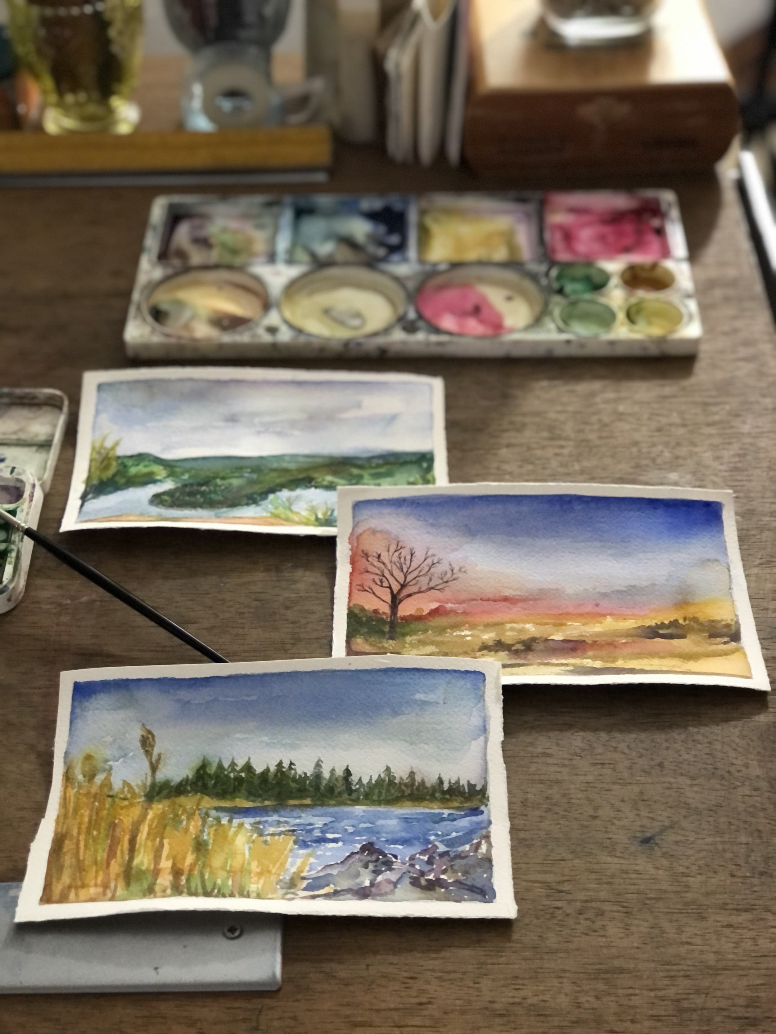 postcard paintings