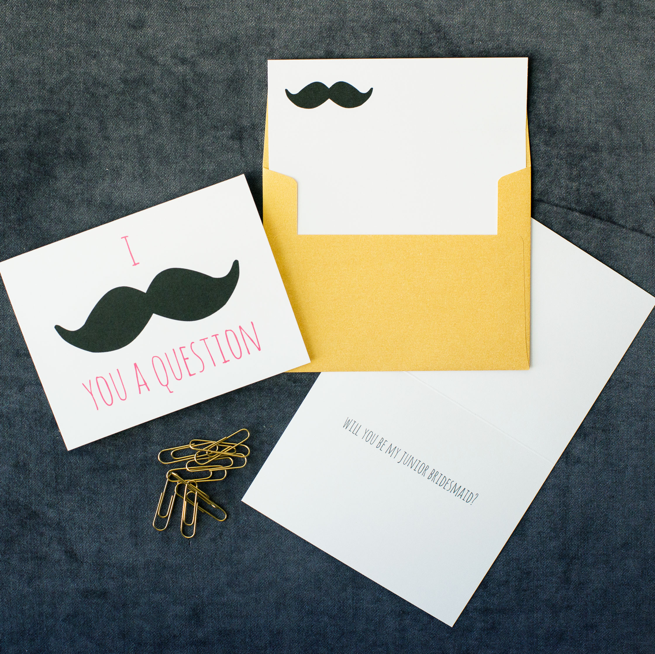 I Mustache You a Question Card