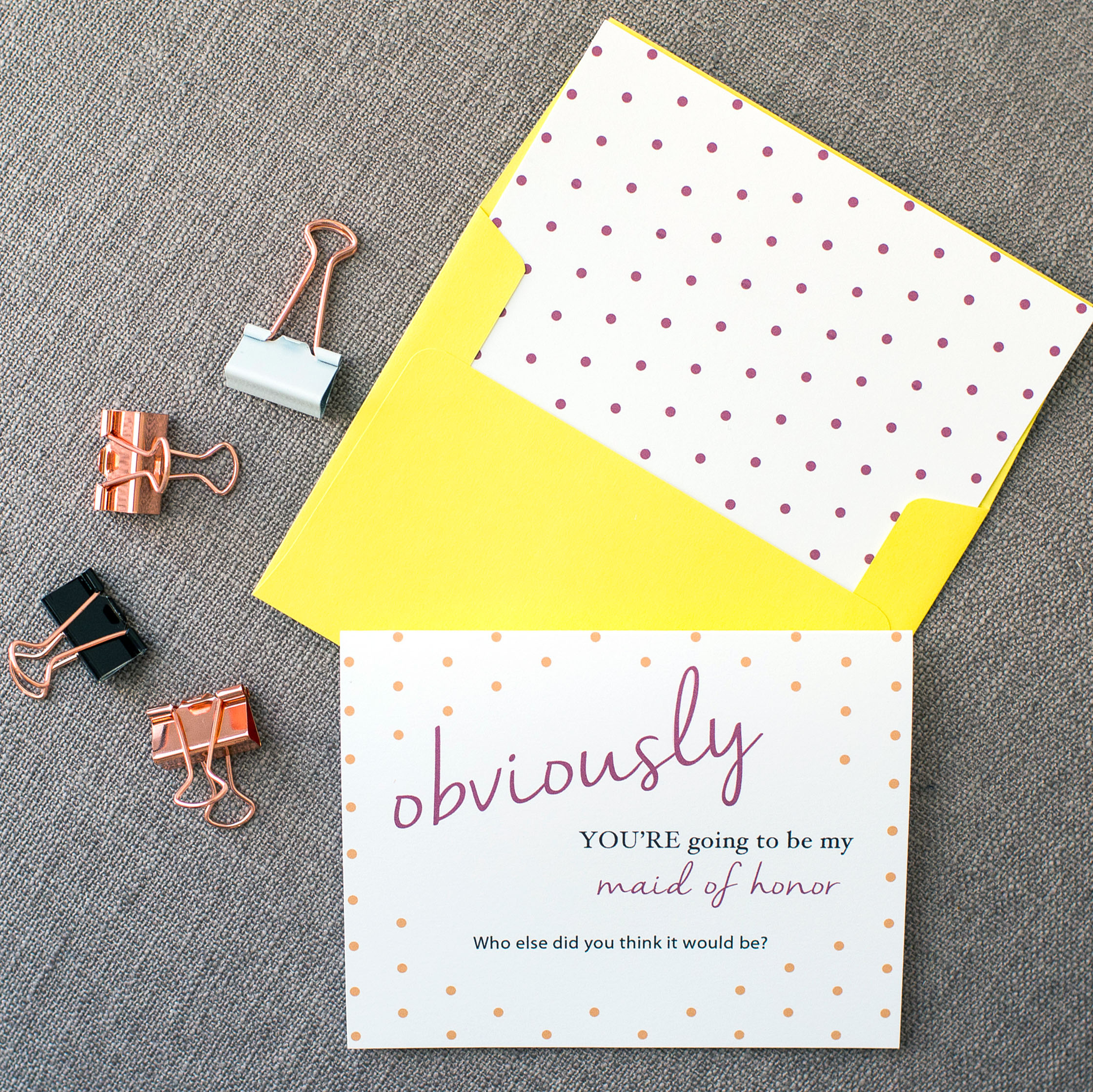 Obviously Polka Dots Card