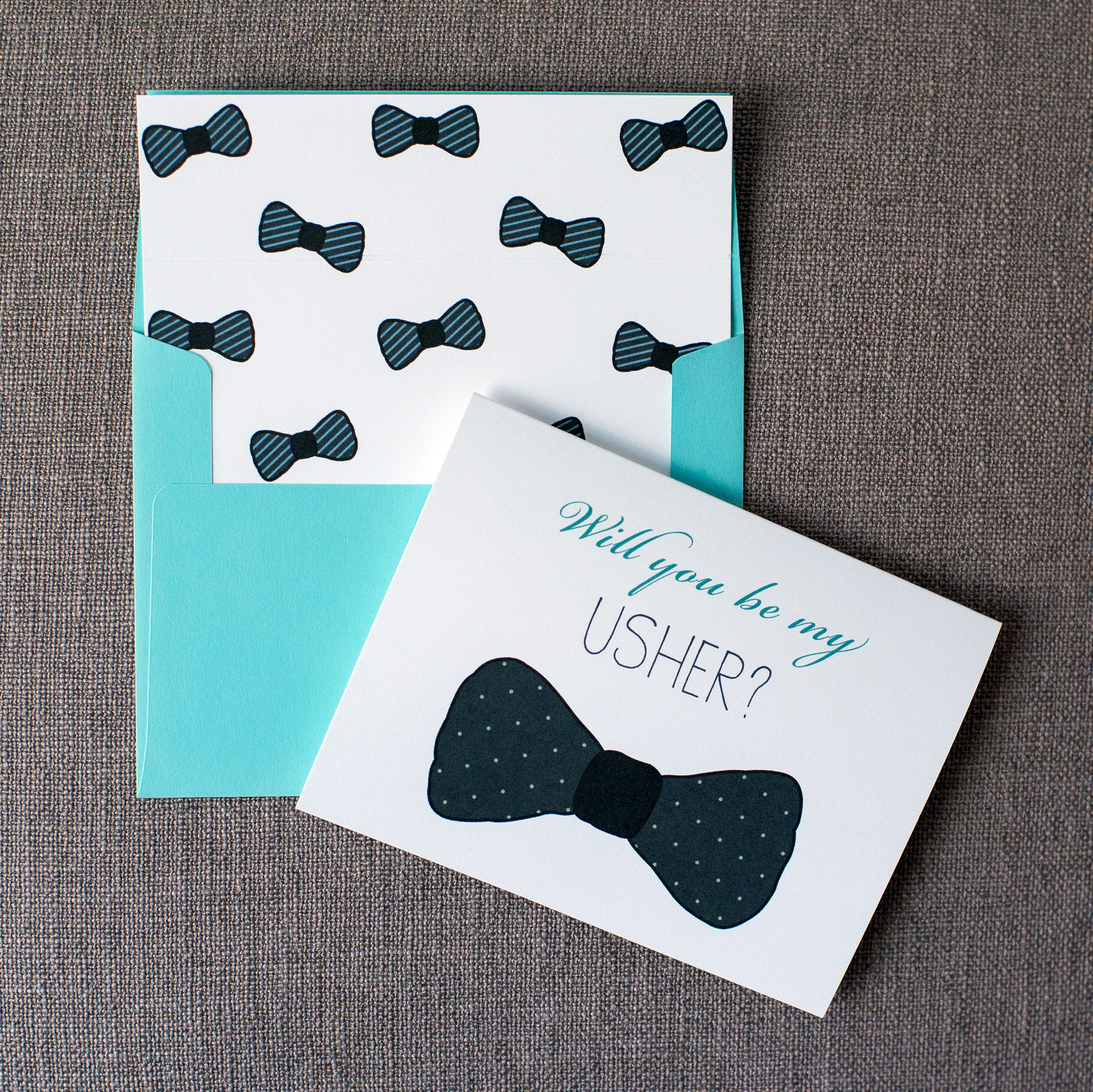 Bowtie Card - Polka Dots Card