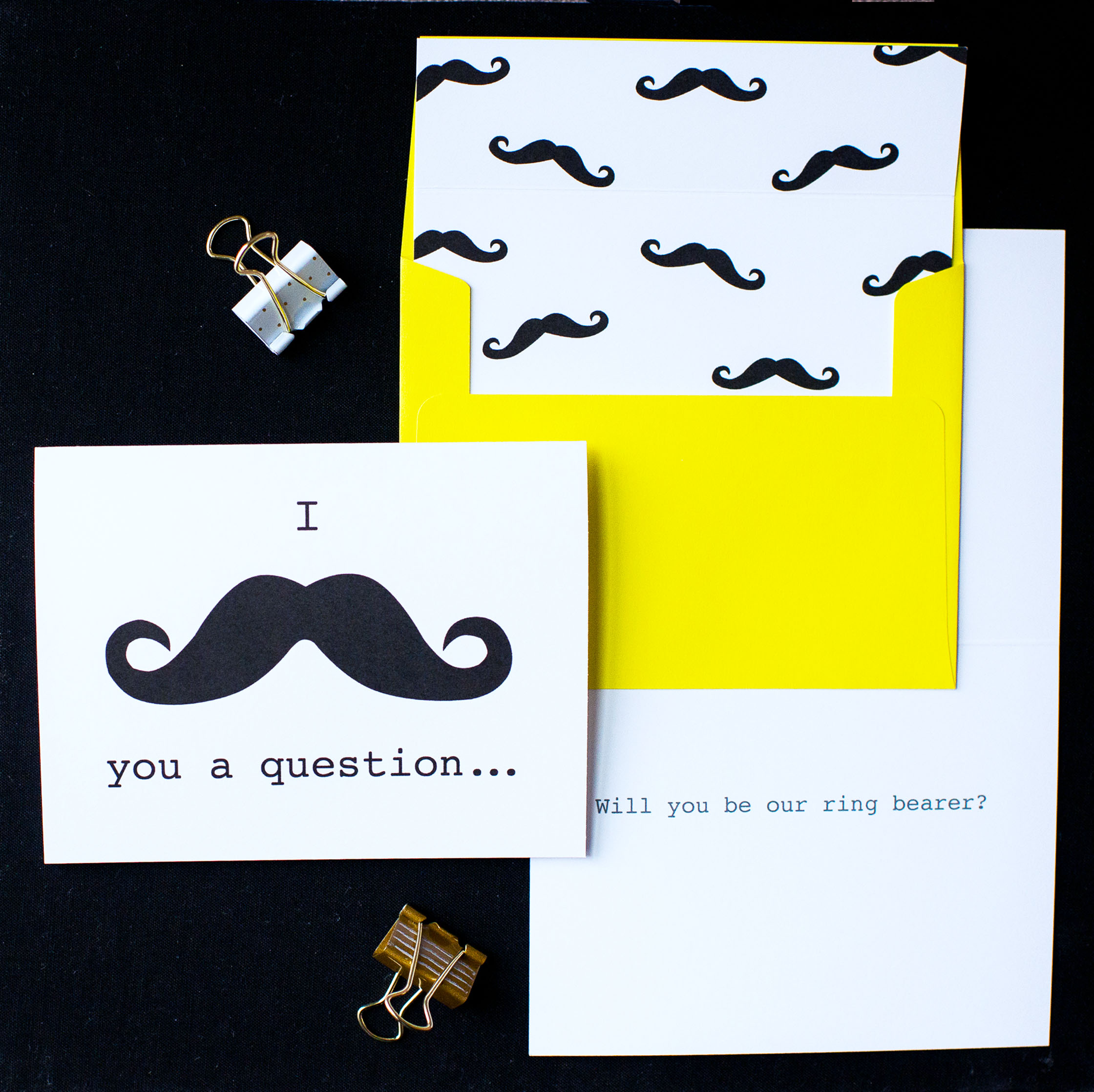 I Mustache You A Question Card