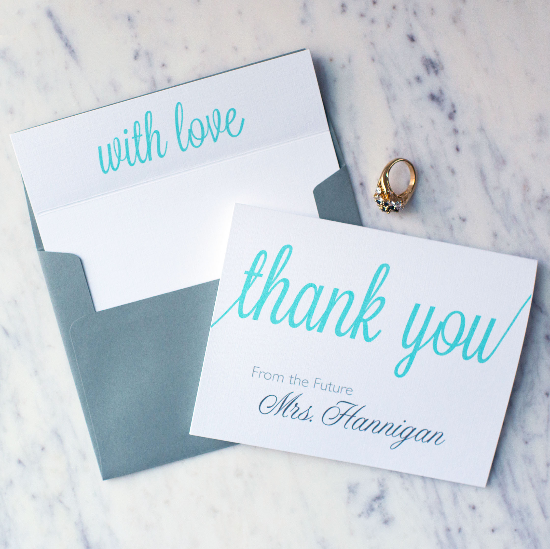 Personalized From The Future Mrs. Stationery Set