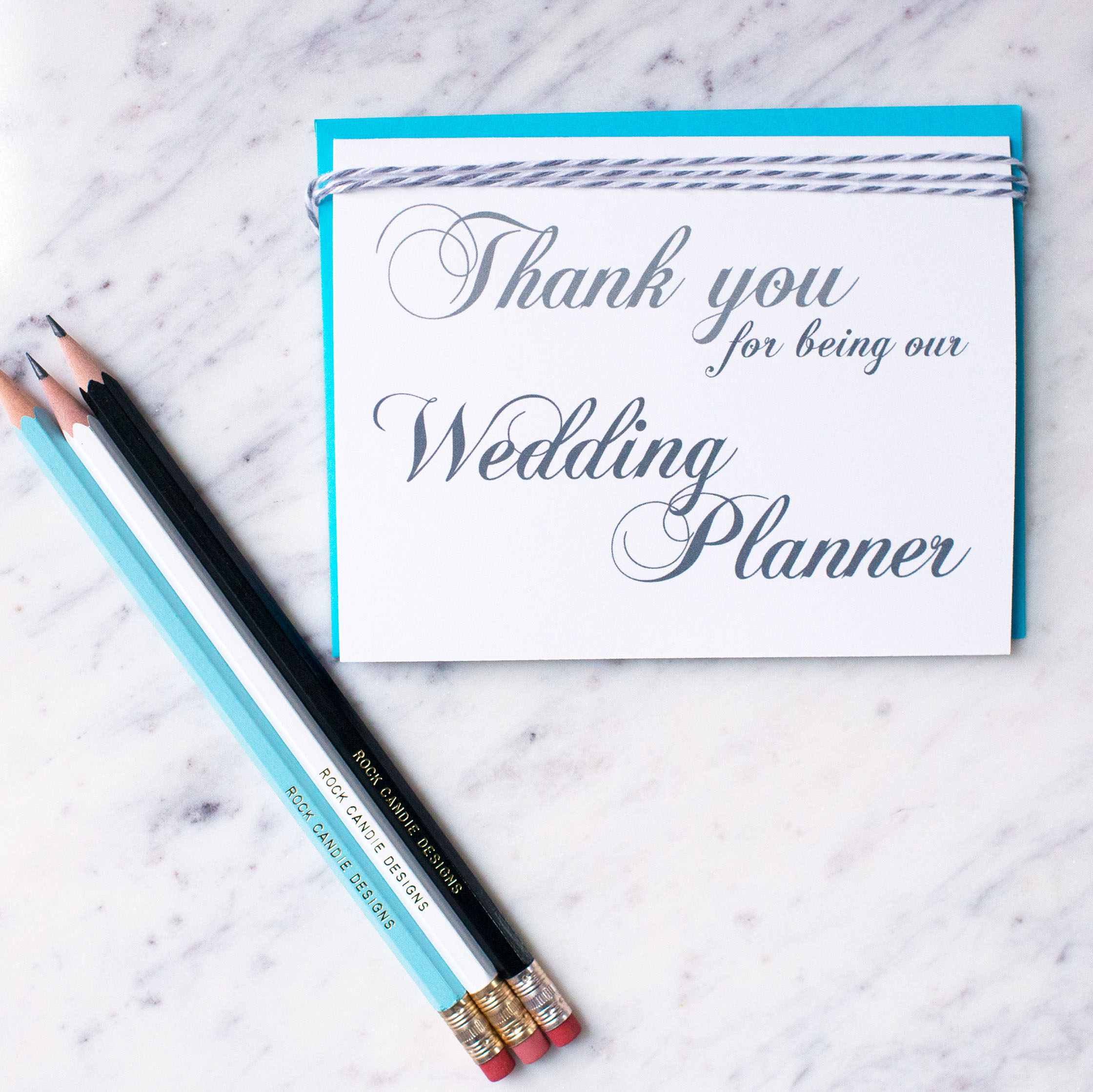 Thank You For Being Our Wedding Planner Card