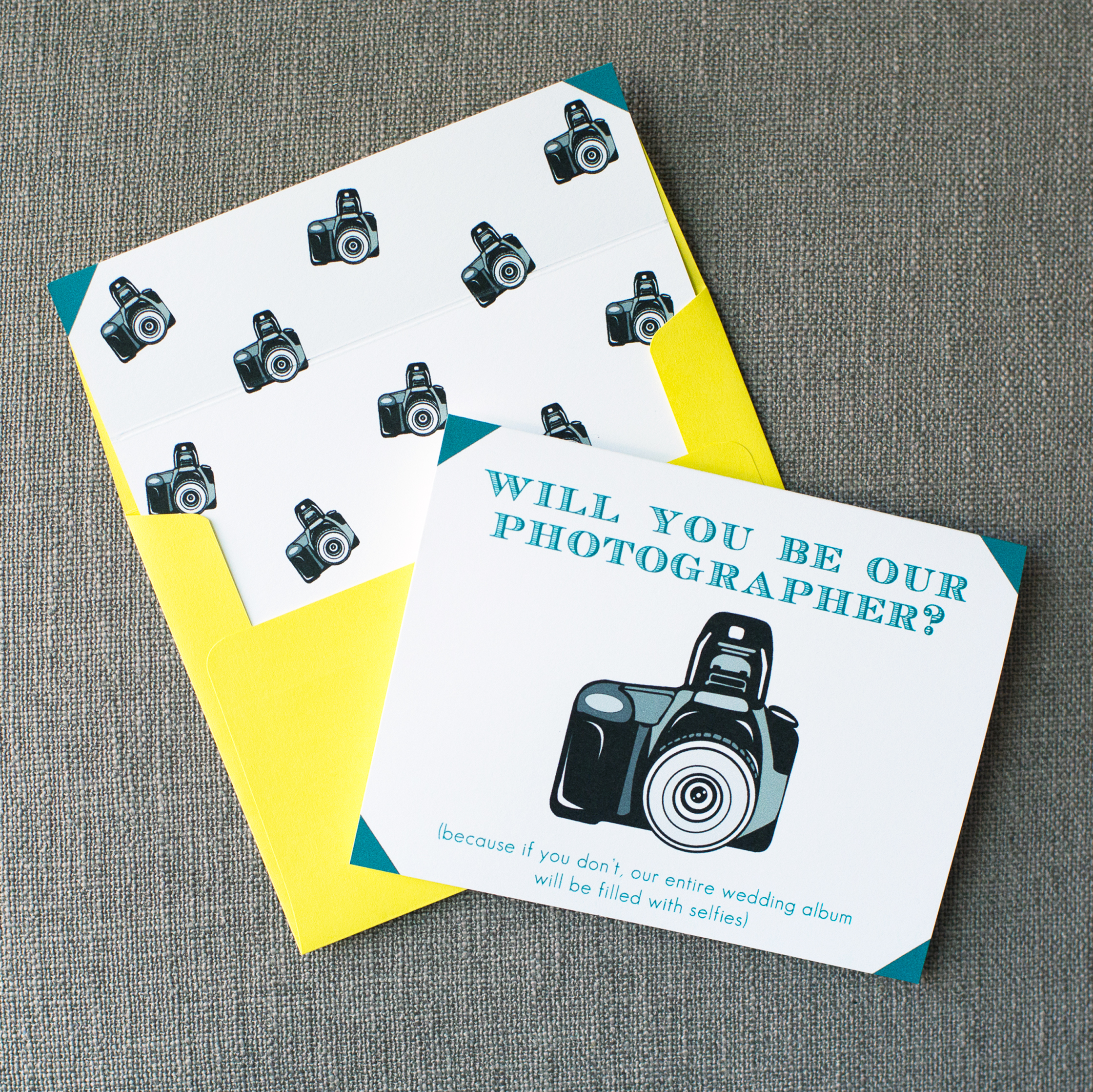 Will You Be Our Photographer Card