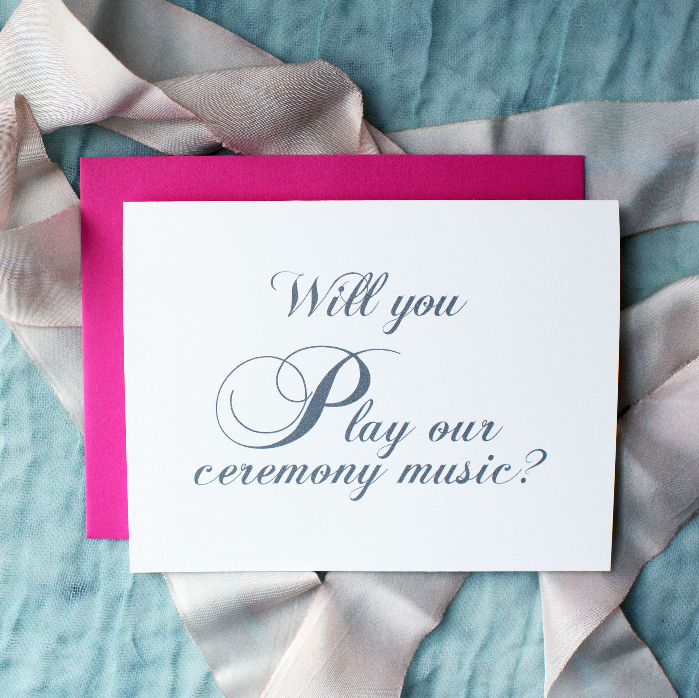 Will You Play Our Ceremony Music Card