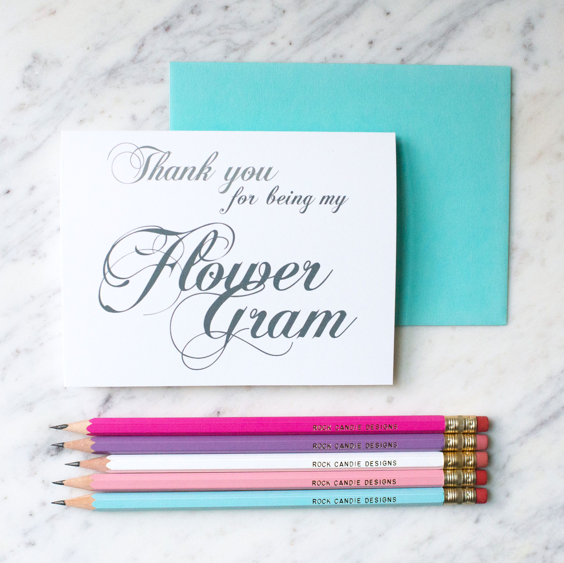 Thank You For Being My Flower Gram Card