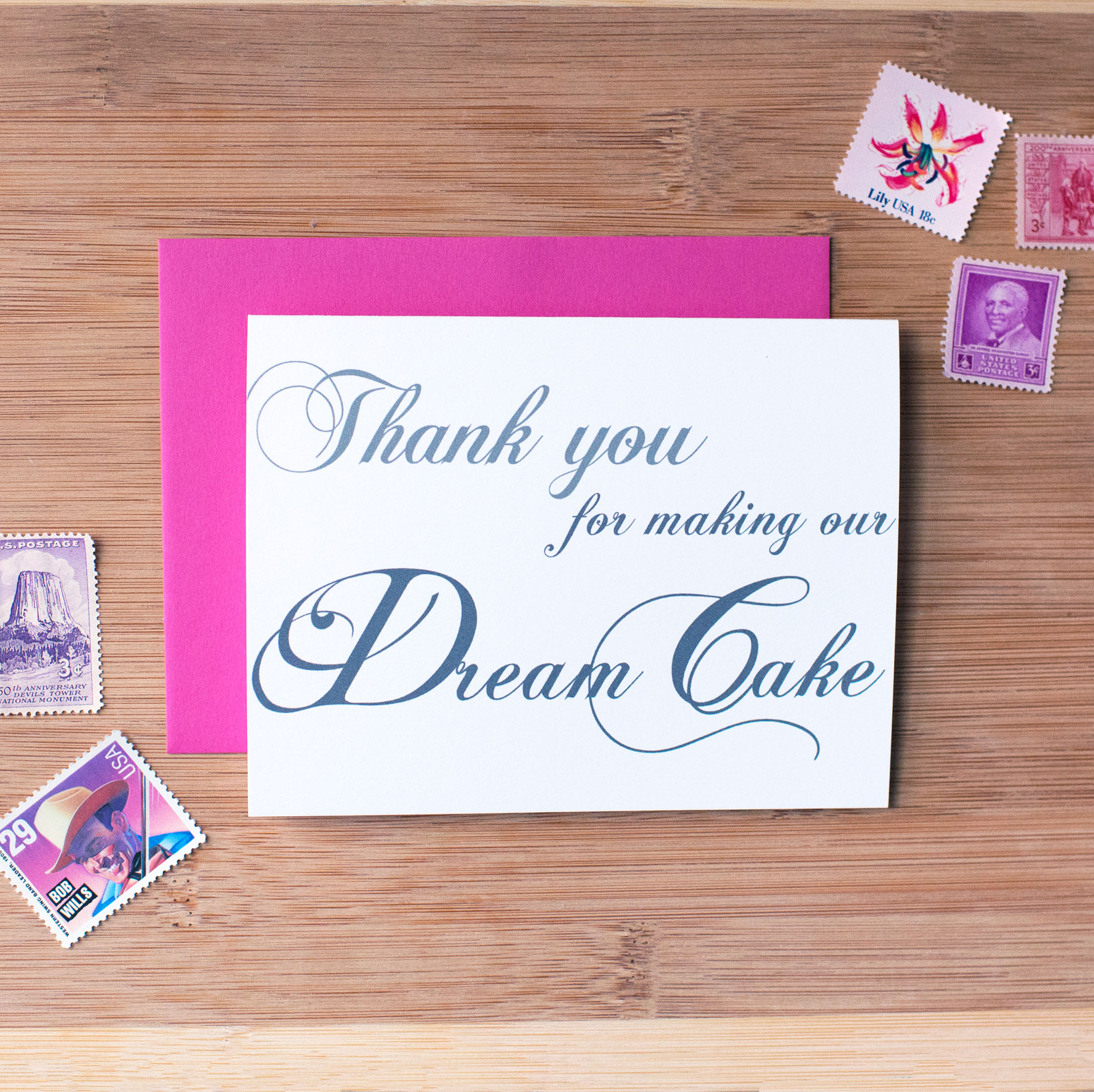 Thank You For Making Our Dream Cake Card