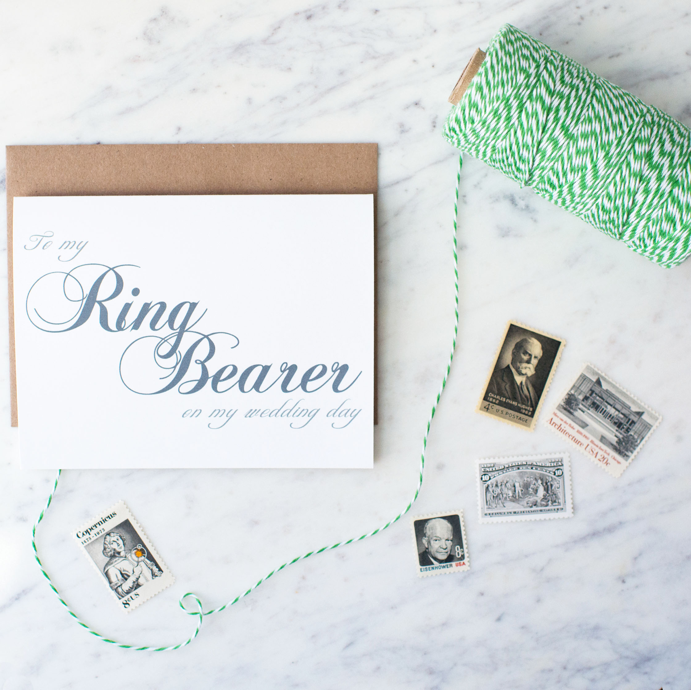 To My Ring Bearer On My Wedding Day Card